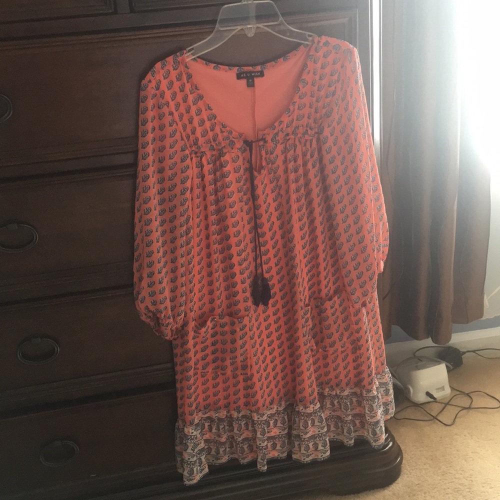 As U Wish Dress with Patterning